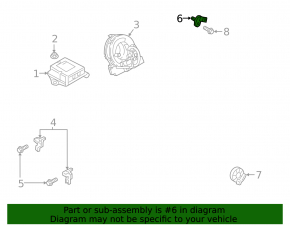 Airbag sensor left Mazda CX-5 17-24