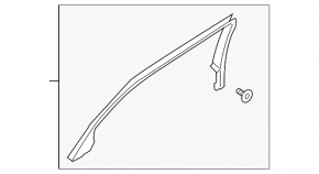 Door frame inner rear right Ford Fusion mk5 13-20