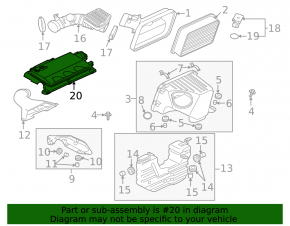 Mitsubishi Galant 04-12 intake resonator