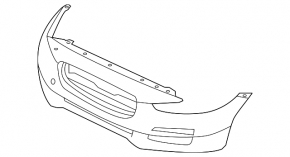 Jaguar XE 17-19 bare front bumper