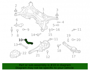 Upper rear left control arm Mazda CX-9 07-15