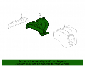 Exhaust manifold Chevrolet Impala 14-19 2.5