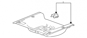 Chevrolet Cruze 16- trunk trough