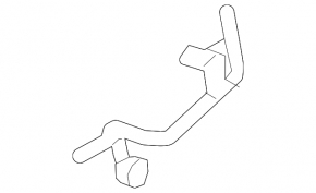 Left turbine cooling pipe, Infiniti Q50 17-20 3.0T return