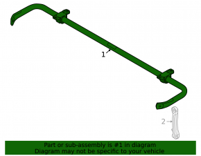 Rear stabilizer bar for the Audi Q4 e-tron 22-25
