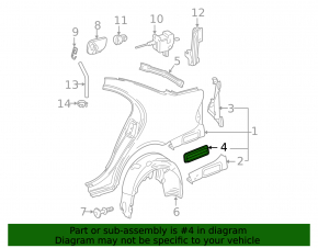 Left ventilation shield Mercedes W211
