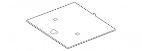 Mercedes W221 trunk floor