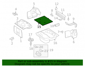 Mercedes W221 trunk floor