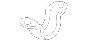 Front stabilizer mounting bracket left BMW 5 F10 11-16 2.0T, 3.0 RWD lower