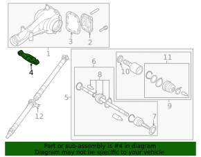 Gearbox bracket Subaru Impreza 17-23 automatic transmission