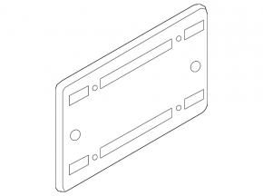 Audi E-Tron 19-23 tailgate number plate area