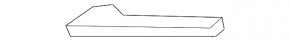 Front bumper mount left upper wing BMW 4 F32/33/36 14-20