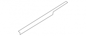 Rear left glass seal BMW 5 G30 17-23 inner