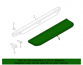 Trunk shelf BMW X7 G07 19-22 Mokka