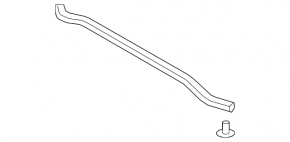 Hood seal Lexus ES250 ES300h ES350 19- on the hood
