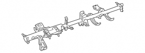Under-torpedo pipe reinforcement Lexus NX200t NX300h 15-17