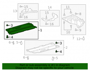 Bottom protection right Toyota Prius 50 19-22