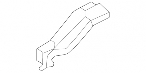 Front bumper bracket left Infiniti QX60 22-24