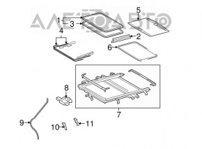 Sunroof Assembly Toyota Highlander 08-13
