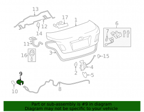 Toyota Camry v40 interior trunk and fuel tank release handle