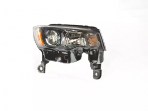 Headlight front right bare Jeep Grand Cherokee WK2 16-22 halogen, dark