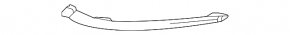 Front bumper grille left Acura MDX 21-25 2022-24, upper