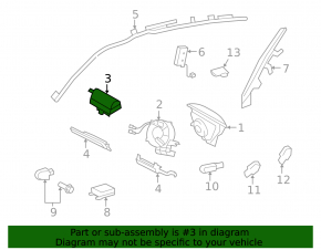 Airbag passenger in the dashboard Lexus ES350 07-12