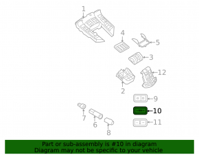Porsche Cayenne 958 11-17 Boot Door Close Button