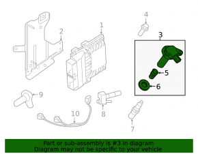 Ignition coil for Ford Explorer 17-19