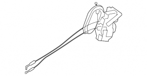 Rear right door lock Nissan Versa 12-19 usa electric