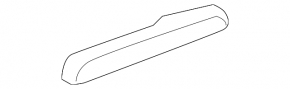 Right armrest trim Honda Civic X FC 16-21 black cloth