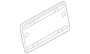 Audi A3 8V 15-20 Trunk Lid License Plate Area