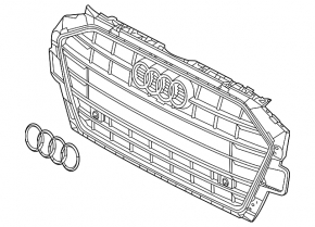 Radiator grill grill Audi A4 B9 20-23