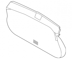 Lower tailgate trim for Nissan Rogue 14-20 beige