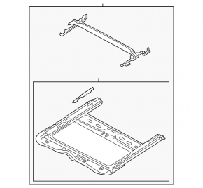 Nissan Pathfinder 13-20 front panoramic window mechanism