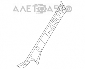 Front pillar trim left Mazda3 03-08