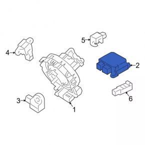 Module srs airbag computer airbags Ford Fiesta 11-17