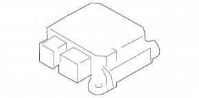 Module srs airbag computer airbags Ford Fiesta 11-17