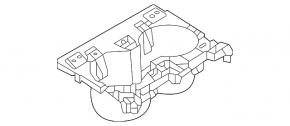 Mazda CX-50 23-25 Center Console Cup Holders