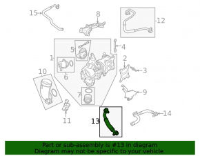 Audi Q5 80A 21-24 MHEV Turbocharger Oil Drain Pipe