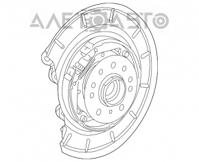 Rear right axle shaft with hub for Mercedes W164 ML X164 GL W251 R with casing and handbrake cable