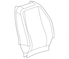 Passenger seat GMC Terrain 14-17 without airbag, cloth black