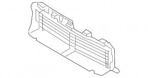 Louvers radiator deflector upper assembly Volvo XC40 19-25
