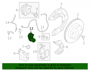 Rear left brake caliper motor for BMW 3 G20 19-25