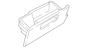 Front panel pocket box left VW Atlas 20-23 black