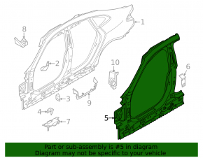 Central left body pillar BMW i4 22-26