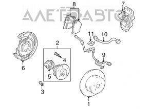 Rear right hub Toyota Celica 99-05 Febest