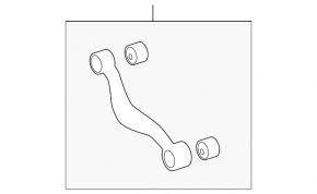 Upper rear right control arm for Lexus IS 14-20, aluminum