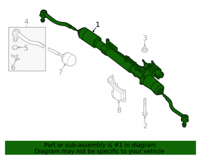 Nissan Pathfinder 13-20 steering rack
