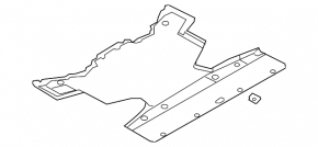 Rear subframe guard for Audi E-Tron 19-23